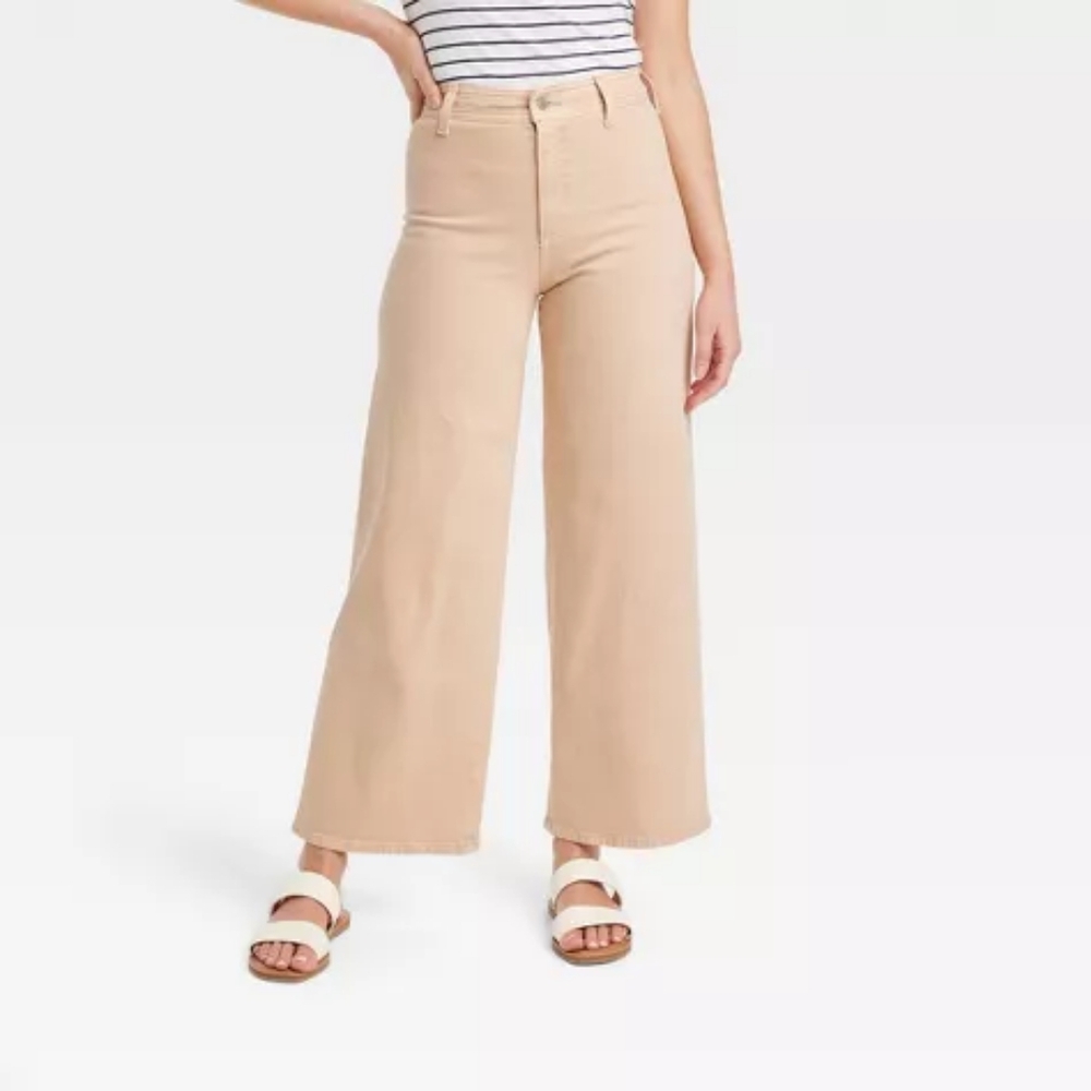 Women's High-Rise Sailor Wide Leg Ankle Jeans - Universal Thread™ - Picture 2 of 3